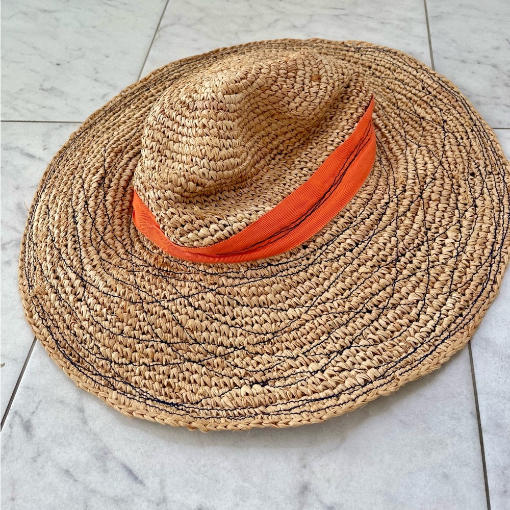 Lola Straw Sun Hat with Orange Band